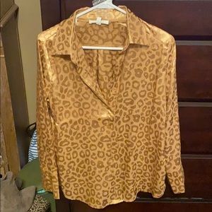 Gold Rush Leopard Blouse